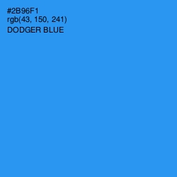 #2B96F1 - Dodger Blue Color Image